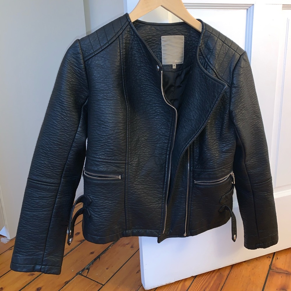 Bata Black Leather Jacket